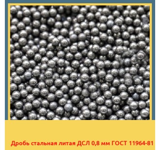 Дробь стальная литая ДСЛ 0,8 мм ГОСТ 11964-81