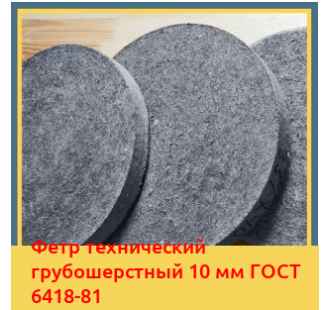 Фетр технический грубошерстный 10 мм ГОСТ 6418-81 в Алматы