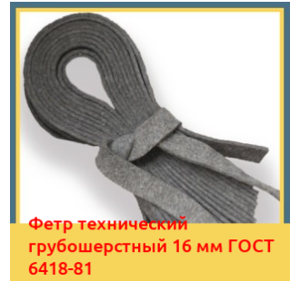 Фетр технический грубошерстный 16 мм ГОСТ 6418-81 в Алматы