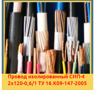 Провод изолированный СИП-4 2х120-0,6/1 ТУ 16.К09-147-2005 в Алматы