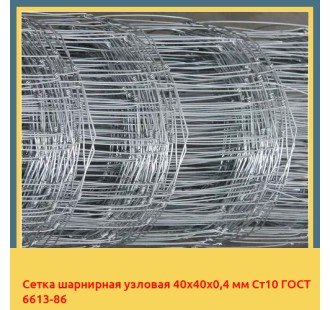 Сетка шарнирная узловая 40х40х0,4 мм Ст10 ГОСТ 6613-86 в Алматы